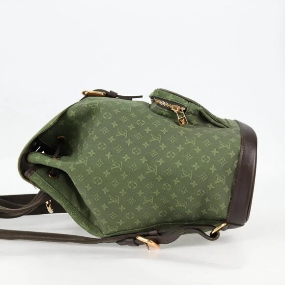 LOUIS VUITTON Monogram Mini Montsouris GM Backpack TST Khaki M92456 Auth 129889V - Picture 4 of 15